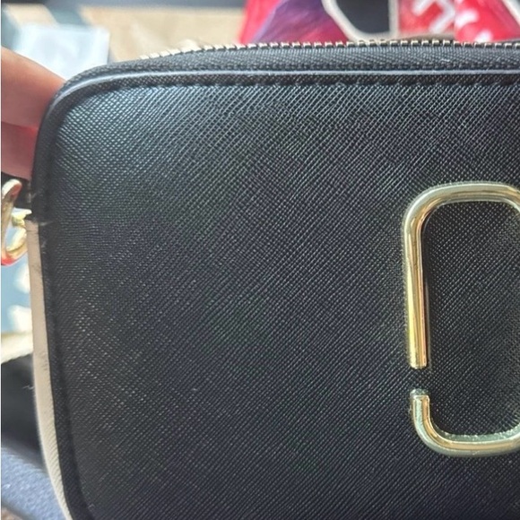 Marc Jacobs Black Crossbody Bag with Gold Accents - Picture 1 of 9